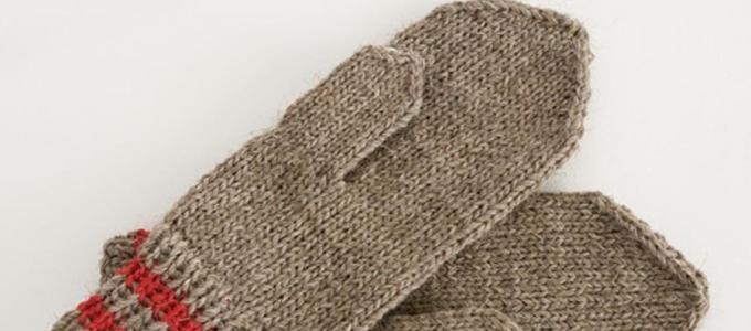 Spintos mezgimo kumštinės pirštinės su žakardo norvegiško rašto siūlais