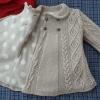 Knitted coat for a girl: diagrams and description, photo